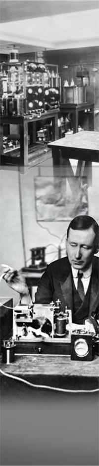 Marconi  succeeded to carry a voice on electromagnetic waves.